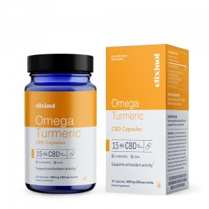 Omega Turmeric CBD Capsules Elixinol