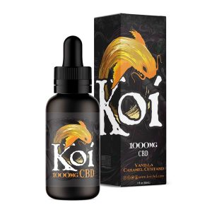 Koi Hemp Extract CBD Vape Juice - Vanilla Caramel Custard