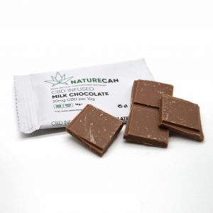 Naturecan CBD Infused Dark Chocolate and Wrapper