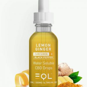 EQL Lemon Ginger Water Soluble CBD Drops 500mg