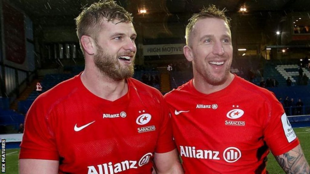 George Kruis and Dominic Day Saracens
